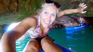 We Did What They Warned Us NOT To Do…. Sea Caves | Terra Tula