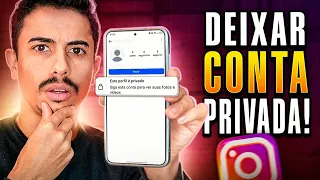 Como DEIXAR A CONTA DO INSTAGRAM PRIVADA em 2026!