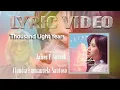 James F. Sundah – Thousand Light Years // Seribu Tahun Cahaya (English Version) | Official Video