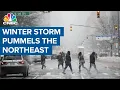 Winter storm pummels the Northeast