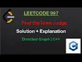 997 Leetcode Find the Town Judge Directed Graph
