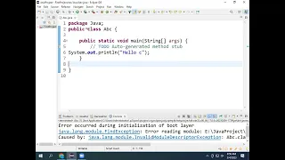 How to Fix Error occurred during initialization of boot layer java lang module FindException