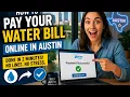 How to pay your water bill online in Austin
