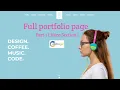 Responsive Personal Complete Portfolio Website HTML CSS And JavaScript Mobile First Part-1
