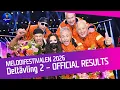 Lagu 🇸🇪 Melodifestivalen 2026: Heat 2: Officiële resultaten