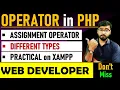 PHP Tutorial - Operator in PHP Assignment Operator in PHP php tutorial for beginners