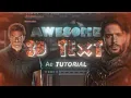 How to Make Awesome 3D Text After Effects Tutorial