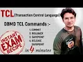 DBMS-33 TCL Transaction Control Language in DBMS TCL Commands - COMMIT ROLLBACK SAVEPOINT