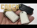 Using Coach leather tags for key fobs