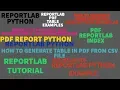 REPORTLAB REPORTLAB PYTHON TUTORIAL How To Generate Index Page In Pdf File Using Python PART 35