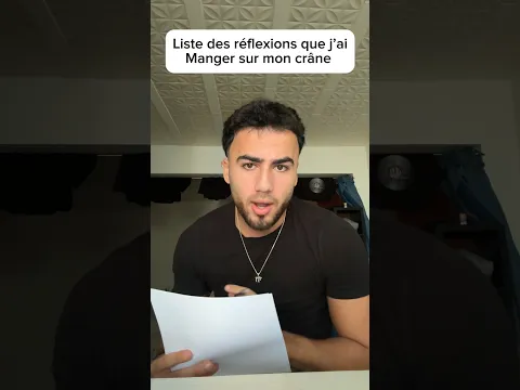 Liste des réflexions que j’ai mangé sur mon crâne