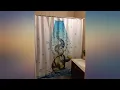 MACOFE Decorative Elephant Fabric Shower Curtain Set Hooks Included Cute Light Blue review