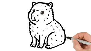 How To Draw A Capybara | Easy Tutorial