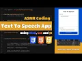 ASMR Programming Text To Speech App - No Talking