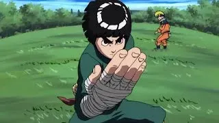 Rock Lee uses the Drunken fist technique against Kimimaro re-upload