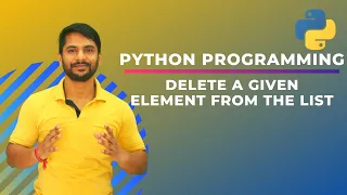Delete a Given Element from the List in Python In Hindi