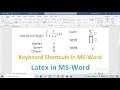 MathType in Word Equation Editor English Subtitles