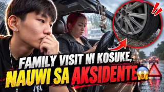 FAMILY VISIT NI KOSUKE, NAUWI SA AKSIDENTE😱