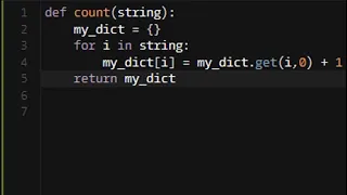 Python - Count Characters in Your String Codewars 6KYU