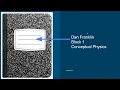 Composition Book Setup and Focus Notes Template