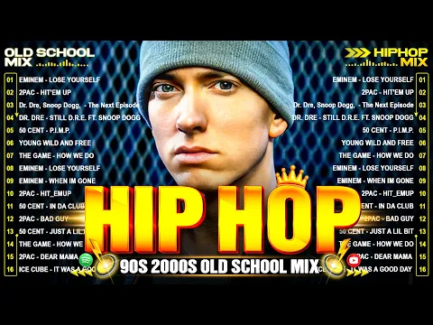 فيديو TOP OLD SCHOOL HIP HOP 🔥 50 Cent, Ice Cube, Snoop Dogg, 2Pac, Eminem, Dr Dre, DMX, Method Man