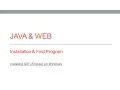 Install Latest Eclipse IDE Neon Oxygen on Windows for JAVA EE First JAVA Program in Eclipse