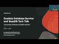 Exadata and Base Database Service Tech Talk - Deep Dive on Base Database Cloud Customer