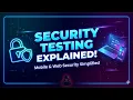 SECURITY TESTING EXPLAINED Basics