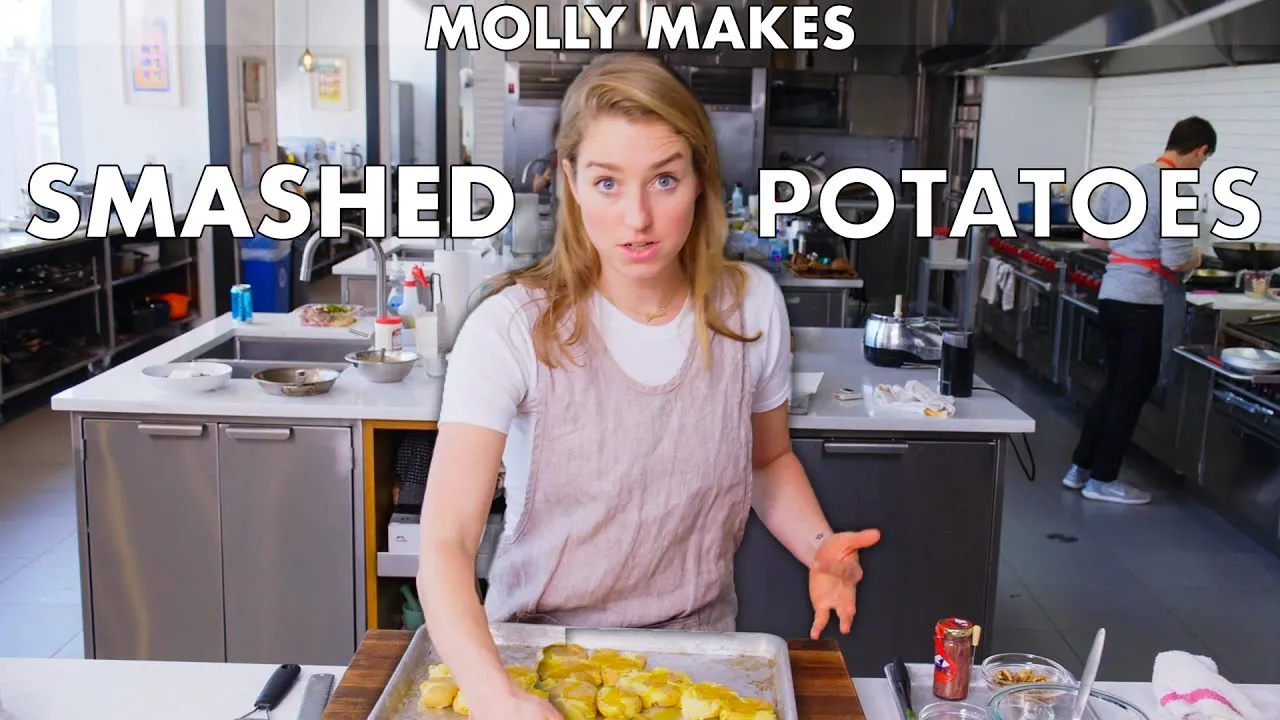 Molly Makes Crispy Smashed Potatoes   From the Test Kitchen   Bon Apptit