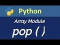 pop method Python in hindi