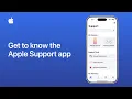 Get to know the Apple Support app for iPhone iPad and Apple Vision Pro Apple Support