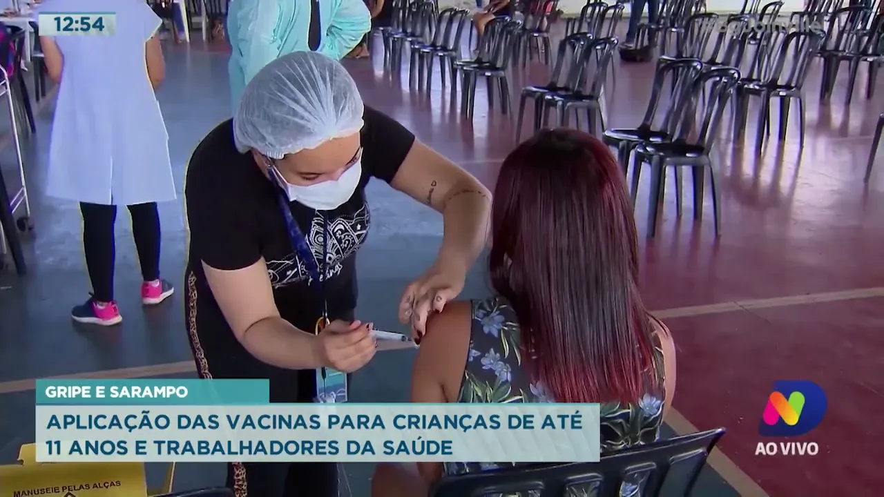 Gripe e sarampo: aplicação das vacinas para crianças de até 11 anos e trabalhadores da saúde