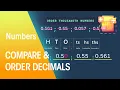 Compare Order Decimals Numbers Maths FuseSchool