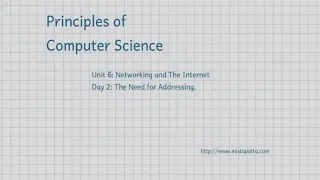 CS Principles - Unit 6 Day 2