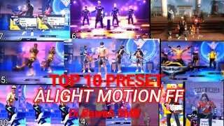 TOP 10 PRESET ALIGHT MOTION FF🐼 || DI BAWAH 5MB✨