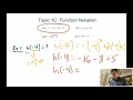 Topic 6 Function Notation