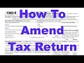 How To Amend Your 2025 Tax Return - IRS Form 1040-X