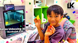 Little Kenzo Unboxing 3D Printer BambuLab P2S