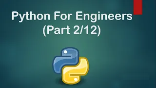 Python Crash Course For Engineers Part 2 12