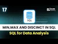 How to Use MIN MAX and DISTINCT in SQL SQL for Data Analytics Tutorial in Hindi eCare Upskill