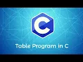 Table print by using loop C language Code Blocks 10th class