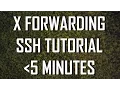 Tutorial X forwarding over SSH in under 5 minutes