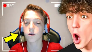 reacting to my first video on youtube 