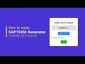 Build a JavaScript CAPTCHA Generator in 13 Minutes Step by Step Tutorial