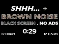 🔴 SHHH SOUND FOR BABY SLEEP | SHHH LAYERED BROWN NOISE FOR BABIES 12 HOURS BLACK SCREEN WHITE NOISE