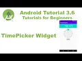 Android Studio 3 6 Create TimePicker Example