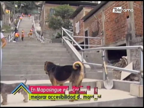 En Mapasingue este construyen escalinatas para mejorar accesibilidad de moradores