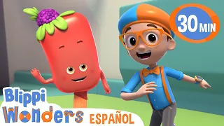 Blippi conoce a un helado de frutas 🍦 Caricaturas infantiles | Moonbug en Español - Blippi Wonders