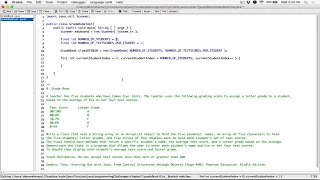 7 8 Part 2 Grade Book - Java