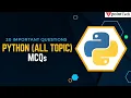 Python MCQs Top 20 Python Interview Questions Answers Tpoint Tech